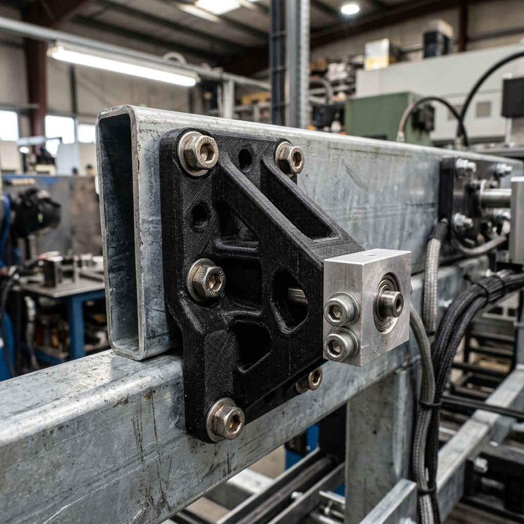 Structural mounting bracket printed in ABS